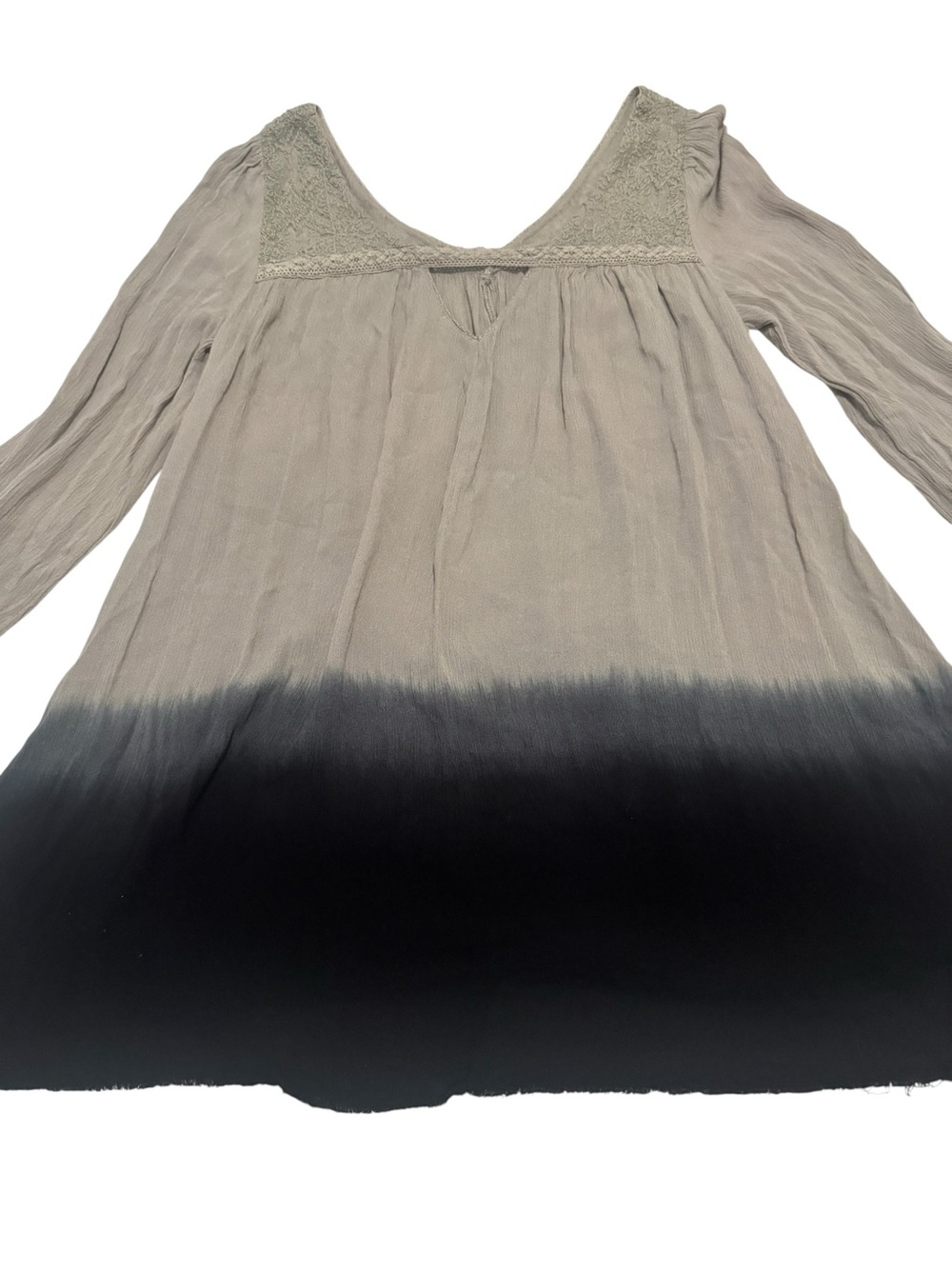 NWOT Free People Boho Ombre Long-Sleeve Peasant Top - Picture 3 of 6